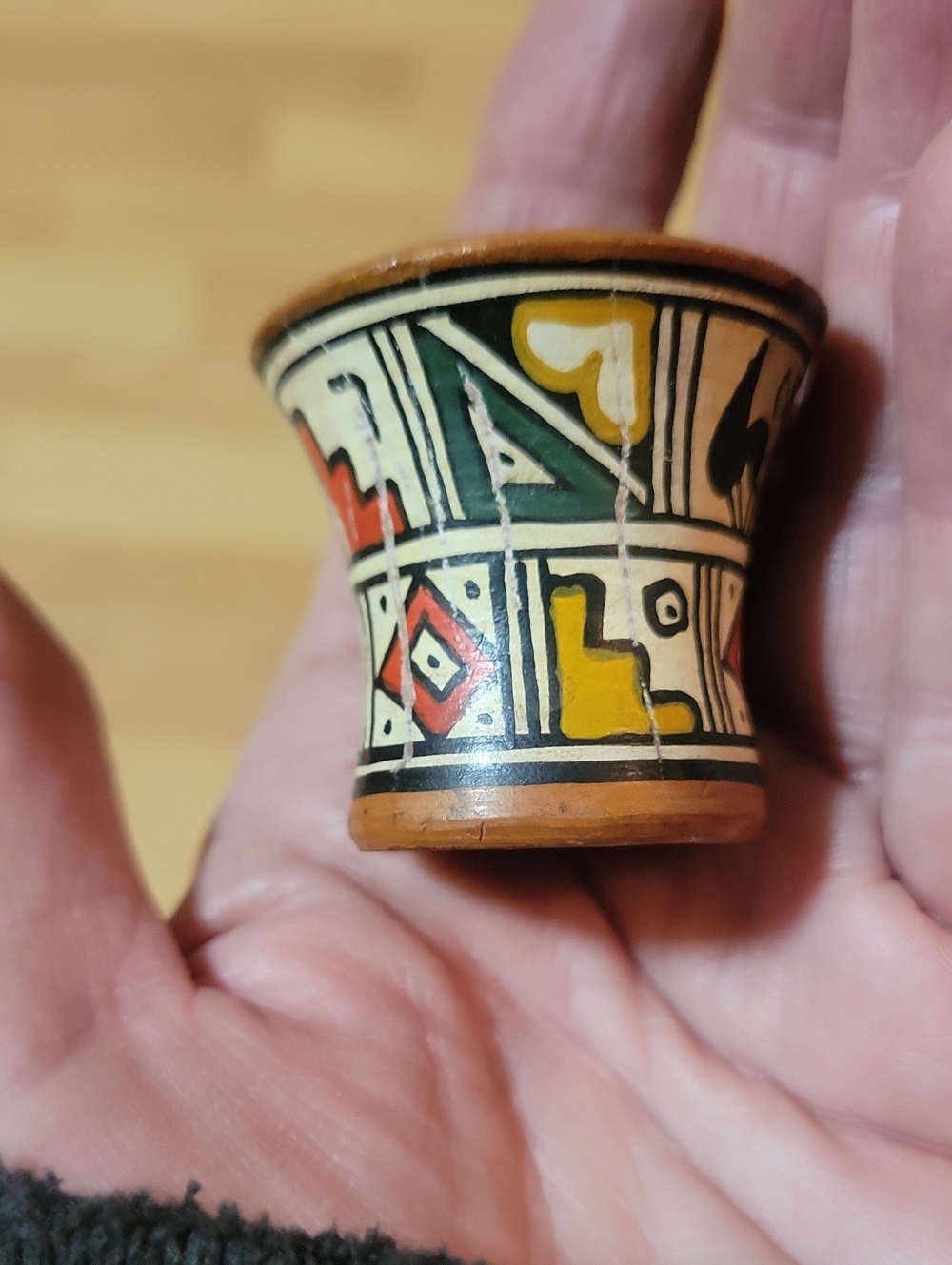 Inca~ Kero Vessel~ redware~